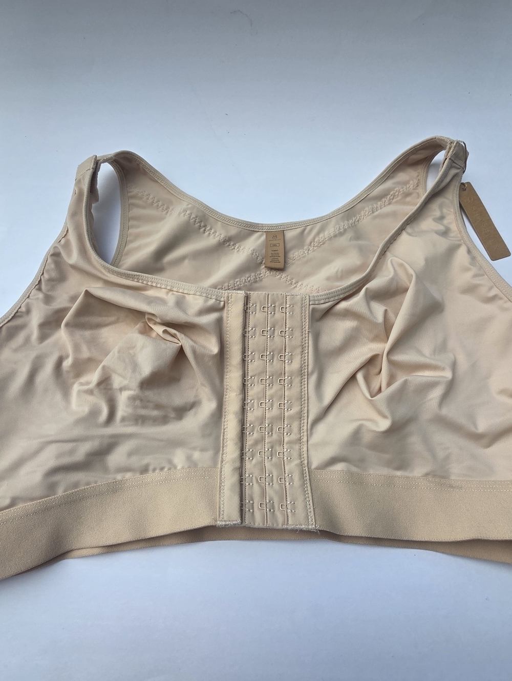 Shapelx Nude/Tan Wireless Bra Seamless Comfort Soft Undergarment Shapewear 3XL